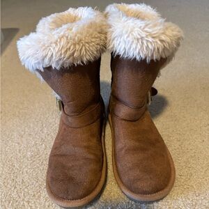 The Children's Place Girls Buckle Faux Fur Chalet Boots